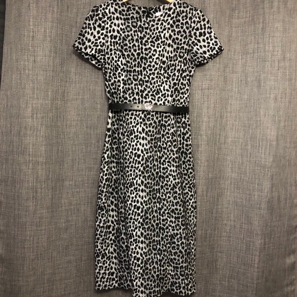 Calvin Klein Leopard Print Midi Sheath - Picture 4 of 7